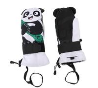 Fockety Junior Skiing Gloves, Double Layer Abrasion Proof Wrist Protective Plate Youth Snow Gloves, Kids Water Proof Ski Mittens with Anti Slip Palms for Boys Girls Youth Outdoor (S)