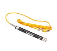 Fockety K Type Handheld Surface Thermocouple Probe, NR 81531B -50-500℃ Measurement Range Tempreture Sensor Straight Shank Thermocouple Probe for Measuring the Surface Temperature