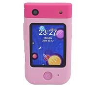 Fockety Kids Smart Phone Toy, 2.8 Inch Touchscreen 1080P HD Flip Camera, Toddler Learning Play Toy with Music Player and Games, for Boys Girls Ages 3 4 5 6 7 8 9 10 (Light Pink)