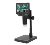Fockety LCD Digital Microscope, 4.3 Inch Screen 1000X Magnification with 6 Adjustable LED Lights, HD Photo Video Recording, PC View, for Jewelry Identification, Electronic Repairs
