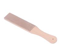 Fockety Leather Strop, Double Sided Knife Strop, Portable Beech Wood Leather Honing Knife Stropping for Woodcarving Woodworking Chisels Chef's (Vegetable tanned leather sharpening plate (small))
