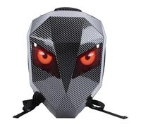 Fockety LED Knight Backpack, 19in Waterproof Bluetooth APP Control DIY Programmable Motorcycle Riding Backpack, Hard Case Motorcycle Backpack for Travelling Camping Cycling