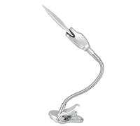 Fockety Magnifying Glass with Light, 360° Adjustable Flexible Gooseneck LED Magnifying Lamp Desk Lamp with Clamp, Portable Clamp/Holder on LED Desk for Crafts, Reading, Close Work