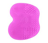 Fockety Makeup Brush Cleaning Mat Silicone Durable Brush Scrubber Pad for Travel At Home, 3pcs for Cosmetic Cleaner, Eco-friendly Material
