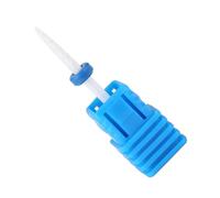 Fockety Manicure Ceramic Grinding Head Nail Drill Bits Set for Polishing and Reshaping Nails, for Salon or DIY Art At Home, Ceramic and Stainless Steel Material (Rocket head M)