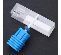 Fockety Manicure Ceramic Grinding Head Nail Drill Bits Set for Polishing and Reshaping Nails, for Salon or DIY Art At Home, Ceramic and Stainless Steel Material (Ball head M)