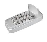 Fockety Mechanical Door Lock, No Battery Required Fireproof Zinc Alloy Keyless Entry Door Lock, Keypad with Handle for Home Office Yard Garage 30-60mm Doors