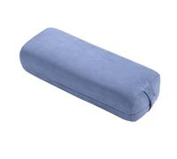 Fockety Meditation Cushion, Rectangular Supportive Floor Pillow, Yoga Bolster Pillow with Easy Carry Handles and Zippered Washable Cover for Restorative Yoga and Meditation (Blue)