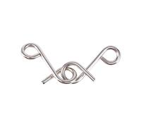 Fockety Metal Wire IQ Test Brain Teaser Puzzle for Adults and Children Toys-High Carbon Steel Material-Educational Toy