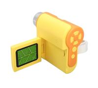 Fockety Microscope for Kids, 1080P 2in LCD Screen 1000X Magnification Handheld Digital Microscope Camera Adjustable Handheld Mini for Kids Students (Yellow)