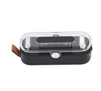 Fockety Mini Bag Sealer, 2 in 1 Heat Sealer with Cutter, No Preheating for Chip Bags Snack Bags Cookie, Magnetic Strip and Lanyard for Refrigerator Travel Camping (Black)