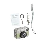 Fockety Mini Keychain Camera, 4K 68MP Digital Camera with 1.47 Inch 180 Flip Screen and CMOS Stabilization, 14 Filters 16X Zoom, Portable Small for Travel Vlog Night Shots (Green)