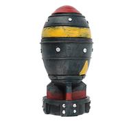 Fockety Mini Nuke Bomb Storage Box, 3D Openable Resin Rocket Sculpture Table Decoration, Nuke Statue Model Mini Storage Bin for Storing Keys, Ornaments, Cotton Swabs and Beads