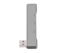 Fockety Mini USB Hub Extensions, 4 Ports USB3.0 2.0 5Gbps OTG USB C Docking Station Multiport Adapter Plug and Play, Aluminium Alloy Splitter for Laptop, Flash Drive, Keyboard, Mouse
