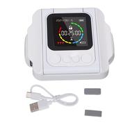 Fockety Mobile Phone Lock Cell Phone Locker Smartphone Timer Lock Portable Self Control Device for Studying and Working with ABS Material and 270mAh Battery (White)