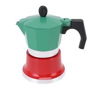 Fockety Mokas Pot, Portable Green and Red Stovetop Espresso Maker with Handle, Manual Coffee Maker for Italian and Cuban, Italian Coffee Pot for Home and Camping