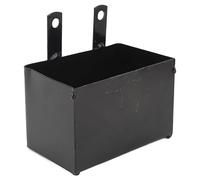 Fockety Motorcycle Battery Box, Black Cast Iron Battery Holder Carrying Case, Rustproof Metal Motorcycle Batteries Install Store Box for 50CC 70CC 110CC 125CC ATV Motorbike Dirt Bike