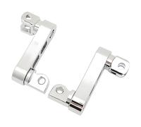 Fockety Motorcycle Foot Pegs, Adjustable Height Foot Peg Clamp Extensions Bracket Highway Pegs Extension Brackets 360° Adjustable Rugged Foot Peg Extension Bracket for Touring