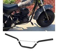 Fockety Motorcycle Handlebar 22mm, Heat Treated Aluminum Alloy Handlebar with Anodized Matte Finish, Reinforced Ergonomic for Dirt Bike Pit Bike Mini ATV Off Road Urban