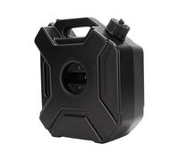 Fockety Motorcycle Tank, 5L Universal Motorcycle Auxiliary Fuel Tank with Lockable Bracket, Plastic Mini Bike Fuel for Motorcycles, Cars, SUVs, ATVs, Pit Dirt Bike (Black)
