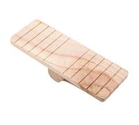 Fockety Mouse Seesaw Interactive Pet Wooden Toy Hamster Chinchilla Fitness Small Pet Wood Color 7.5 * 2.8 * 1.6in