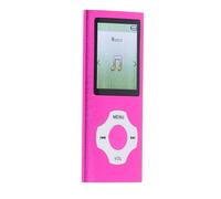 Fockety MP3 MP4 Player, 1.8 Inch Color Screen HiFi Sound Built-in Speaker 128GB Expandable Memory MP3 Player Portable Music with Voice Recording E Book Support for Sports Travel Gym (Pink Purple)