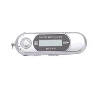 Fockety Mp3 Player, USB 2.0 Retro Digital Music Player with LCD Display Earphone WMA Formats Auto Shutdown, Portable for Sports Running (Silver)