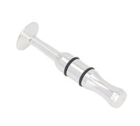 Fockety Musical Instrument Mouthpiece Exerciser, Metal Embouchure Training Device, Mouth Strength Trainer with Removable Rubber Ring, for Trumpet Trombone Cornet Clarinet Saxophone French