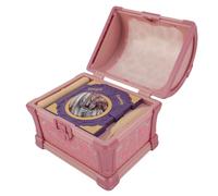 Fockety Northern Lights Projector, Colorful Treasure Chest Star Projector with Speaker, White Noise, Timer Remote, Dimmable Night Light for Bedroom, Gifts for Kids Teens (Pink)