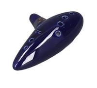 Fockety Ocarina, 12 Sound Hole Alto C Glossy Appearance Ceramic Instrument Kit with Hand Holder, Musical Score, Accessories for Art Enthusiasts