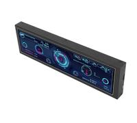 Fockety PC CPU GPU SSD RAM HDD Data Monitor, 8.8in IPS Screen Computer Temperature Display, Live System Readouts GPU Internet Speed Weather Forecast Visual Theme Editor