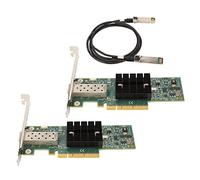 Fockety PCIE Network Adapter, 2PCS MNPA19 SFP and PCIE 10 Gbps PCI Express Ethernet Adapter with 3.28ft Conversion Cable, Ethernet Card for PC, for WINDOWS Server 2003, 2008, 2012, 7