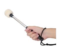 Fockety Percussion Drum Mallet, Bass Drum Stick - Durable Wool Felt Head with Stainless Steel Rubber Grip - Essential for Marching Band Performers