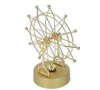 Fockety Perpetual Motion Ferris Wheel, Metal Plastic Magnetic Rotation Reduce Pressure Gold Balance Toy Easy to Assemble Electric Perpetual Motion for Physical Science Toy