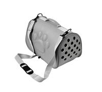 Fockety Pet Carrier, EVA Soft Sided Collapsible Travel Carrier with Dense Circular Air Vents for Optimal Airflow, Top Handle, Removable Pad, Anti Slip Base, for Cats and (L Maximum 7.5kg)
