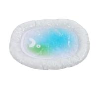 Fockety Pet Gel Cooling Bed, Portable Washable Dog Cooling Mat with Ice Crystal Design, Summer Sleeping Pad for Dogs Cats, Cool Pad for Outdoor Indoor (S)