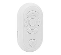 Fockety Phone Remote Control Wireless BT4.0 Hands Free Page Turning Remote Shutter for Selfie for App Page Turner Plastic Material (White)