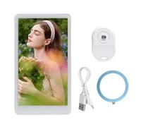 Fockety Phone Vlog Selfie Monitor Screen, 1136x640 Wireless Using Phone Rear Camera with Remote Control, 1800mAh Magnetic Back Camera Monitor for Selfie Vlog Live Stream TikTok