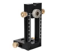 Fockety Pocket Hole Jig Kit, 2 in 1 Adjustable Woodworking Drilling Puncher Locator, 5 Hole 6/8/10/12/15mm Pin Fixture Dowel Drill Guide Kit, Woodworking Drilling Locator for Carpentry