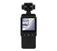 Fockety pockety Camera, 1080P Multi Axis Stabilization Anti Shake Body Camera Handheld Vlog Camcorder with 180° Wide Angle Lens 270° Rotating Head