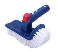 Fockety Pool Brush Head, 8.07x2.56x4.33in Rotatable Scrub Brush for Cleaning Pool Walls Steps Corners, Compact for Swimming Spa Bathtub Kitchen, 7.69oz