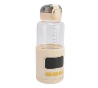 Fockety Portable Bottle Warmer, 15000mAh 300ml Milk Warmer Fast Heating and Long Battery Life, Baby Bottle Warmer with Real Time Temprature Control and Anti Spill Diversin Nozzle