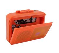 Fockety Portable Cassette Player, Compact Vintage Cassette Tape Player with USB C, 3.5mm Headphone Jack & Built in Speakers, Battery Powered Cassette Recorder for Home, Study, Work