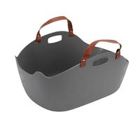 Fockety Portable Cat Litter Box, Super Large Capacity Splash Proof Handheld Travel Litter Box with Proof Design and Litters Scoop, for Large Cats Car Hotel and Airplane (Grey)