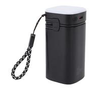 Fockety Portable Power Station, PD 22.5W Fast Charging 20000mAh Li Battery Power Bank with Adjustable LED Light, 4 Outputs, Built in Cable, for Home Backup Outdoor Emergency