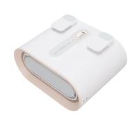 Fockety Portable Waist Fan, 100 Adjustable Speeds On Wearable Belt Personal Fan with Built in Light and 6000mAh Battery, Belt Fans for Outdoor Camping Travel Construction (Beige)