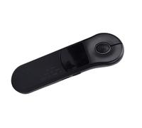 Fockety Presentation Clicker Mouse, 2.4G Bluetooth Rechargeable Power Point Clicker with Touchpad, Ergonomic Wireless Presenter Remote Built in 150mAh Battery for PC Laptop (Black)