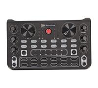 Fockety Professional Audio Mixer, Bluetooth Live Sound Card Sound Mixer Board with Multiple Sound Effects, Podcast Studio Equipment for Streaming, Podcasting, and Gaming
