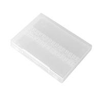 Fockety Professional Nail Drill Bit Holder Box Safe Convenient Display for Home Salon Pink Plastic 14 Holes Storage for Grinding Head Suitable for Professional Use or Home Use (Transparent)