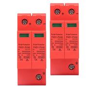 Fockety Protective Devices High Performance 40kA Maximum Discharge Current for Residential Use 2P Photovoltaic Arrester for Home Safety (DC 500V)